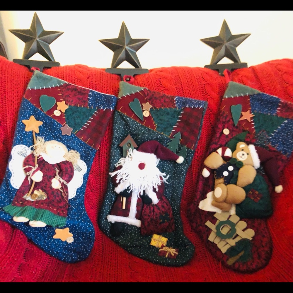 Vintage stocking and stocking holders